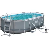 Bestway Frame Pool Oval Set Steel Pro MAX™ 427 x 250 x 100 cm ukljucujuci Filterpumpe - 1 kom