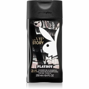 Playboy My VIP Story gel za prhanje in šampon 2v1 250 ml