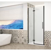 TRINITY BLACK tuš vrata 1100 mm, mat steklo, levo - Gelco - TRINITY - 36 - Alcove by - 1100 - 2000 - 8 - 14