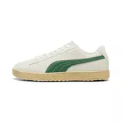 PUMA 30904 Suede Golf Shoes Men, Shoes, Warm White/Luso Green, 39