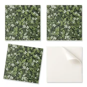 shumee Samolepilne vinilne ploščice s potiskom cvetličnega rastlinskega vzorca 9x30x30 cm