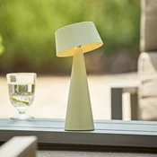Sigor LED namizna svetilka Solino, zelena, solarna/USB, 26 cm, IP44 - Dnevna soba/jedilnica - Sodobni - Aluminij