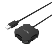 UNITEK Y-2178 sučelje čvorišta USB 2.0 480 Mbit/s Crno