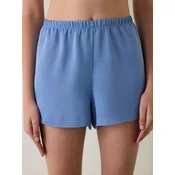 Penti Spodnji del pižame PENTI Luna Spitzen-Satinhose azur