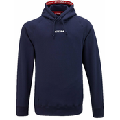 CCM Team Fleece Pullover Hoodie Navy S Hokejski pulover