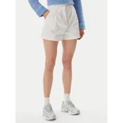 Tommy Jeans Kratke hlače iz tkanine Claire DW0DW21643 Écru Regular Fit