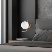 Opviq Zidna lampa Faruk-13726, 15x22x23cm, IP20, Zlatno-bela boje
