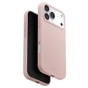 Premium ovitek UNIQ Lino MagClick™ za iPhone 17 Pro - Blush Pink