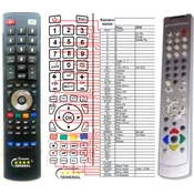 General ECG 26LC02, 30LC02, 42PHD62, 42PL02 - združljiv daljinski upravljalnik znamke General