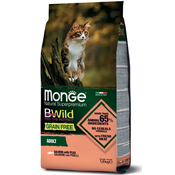 MONGE Suva hrana za sterilisane macke sa ukusom lososa i graška Bwild 1.5kg