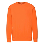 Orange Mens Sweatshirt Lightweight Set-in-Sweat Sweat Fruit of the Loom