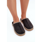 Home Footwear Slippers With Embroidery Womens Inblu Black