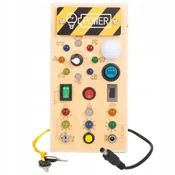 shumee Lesena senzorična Montessori tabla z manipulativnim LED stikalom za luči