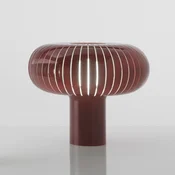 Kartell namizna svetilka Teresa, bordo rdeča, O 50 cm, PMMA - Dnevna soba/jedilnica - Dizajn - burgundsko rdeča - Plastika