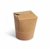 Škatla za hrano Asia (PAP FSC Mix/PE) maščoboodporna kraft folija 500ml/16oz [50 kosov]