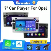 Srnubi Android 11 Car Radio for Opel Astra Vauxhall Vectra Antara Zafira Corsa Combo Multimedia Player 2 Din Carplay stereo DVD