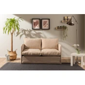 Atelier del Sofa Dvosed na razvlacenje Saga, 128 x 70 x 66 cm, Bež