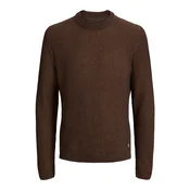JACK & JONES Pulover JJEDover čokolada