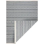 Rugsx Preproga TWIN 22996 geometrijska, Črte bombažna, 160x220 cm Črna