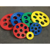 SET OLIMPIJSKIH 7-GRIP GUMIRANIH UTEŽI – 160 kg – 16 kosov