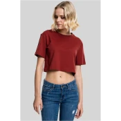Womens short oversized rust t-shirt