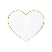 shumee Serviete PartyDeco v obliki srca 14,5 x 12,5 cm 1 paket 20 kosov