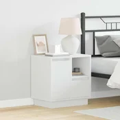 Nocni ormar 2 pcs Bijelo 50 x 34,5 x 50 cm. Konstruirano drvo