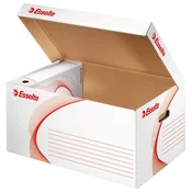 ARHIVSKA ŠKATLA-KONTEJNER ZA ARHIVSKE ŠKATLE S POKLOPCEM STANDARD ESSELTE 128900 BELA