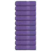 Vidaxl Brisače za roke FROGN 10 kosov vijolične 50x100 cm 360 g/m2