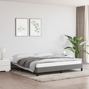 vidaXL Posteljni okvir temno siv 160x200 cm blago