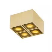 Dizajnerski reflektor zlato 4-luč - Qubo Honey