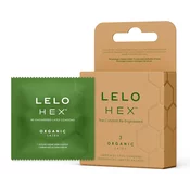 LELO Hex Organic - luksuzni kondomi (3 kosi)