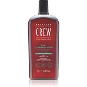 American Crew 3-in-1 Chamolie + Pine šampon, balzam in gel za prhanje 1000 ml