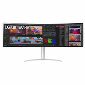 LG 49WQ95X-W 124,46cm (49”) DQHD 32:9 IPS Curved Monitor HDMI/DP/USB-C 144Hz HDR