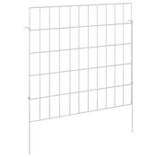 Vidaxl Ograja za vrt z žeblji 24 szt. 55 x 50 cm Mesh Pocinkano jeklo