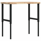 Radni stol 100x60x(73-99,5) cm masivno drvo bagrema pravokutni