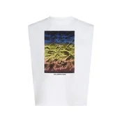 KARL LAGERFELD JEANS Top  mornarska / med / svetlo rdeča / bela