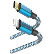 Hama HAMA polnilni/podatkovni kabel Reflect USB Type-C - Lightning/MFI 1,5 m moder 201561