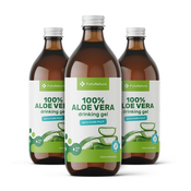 3x 100% aloe vera gel, 3x 500 ml