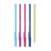 Set kemijskih olovaka, 0,7 mm, s kapicom, 5 različitih boja, ICO Signetta Mix, plava 9020001060