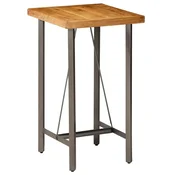 Vidaxl Barska miza iz trdne predelane tikovine 60x60x107 cm