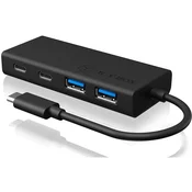 ICY BOX IB-HUB1426-CPD USB 3.2 Gen 1 (3.1 Gen 1) Type-C 5000 Mbit/s Črna