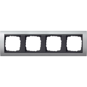 Gira Gira okvir pokrova 4f. aluminij f.anth.ZL, odporen proti zlomu 021406, (20858822)