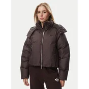 Jakna adidas Ess Down Hooded Puffer Jacket Aurora Coffee XS