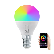 IMMAX NEO LITE SMART LED žarulja E14 6W RGB+CCT boja i bijela, podesiva, Wi-Fi, P45, TUYA