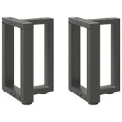 Noge za klub stolic T-oblika 2 kom antracit 28x25x(42-43) cm celik