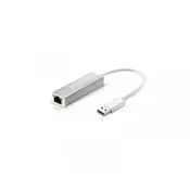 FAST ASIA Adapter TIP C - Gigabit ethernet metal sivi