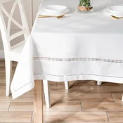 SELVIA bel prt iz blaga z gipur čipko 140x180 cm