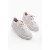 Marjin Womens Sneaker Thick Sole Sports Shoes Domen EKRU