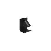 Zidno spot svetlo sa policom i USB punjacem 1xGU10/35W/230V crno